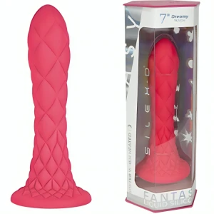SILEXD - DREAMY DILDO FANTASY SILICONE LÃQUIDO TERMORATIVO FÃCSIA 18,5 CM